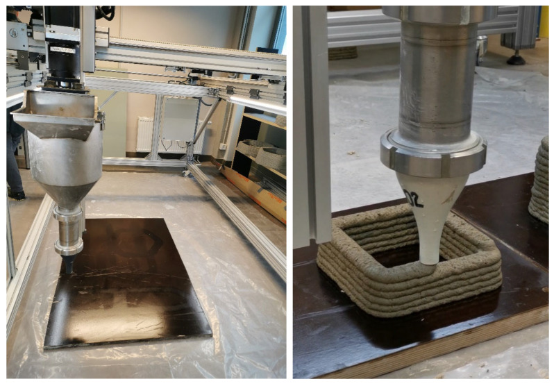3DPC construction and demonstration of sample printing.