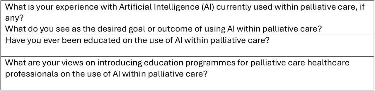 Examples of the interview questions