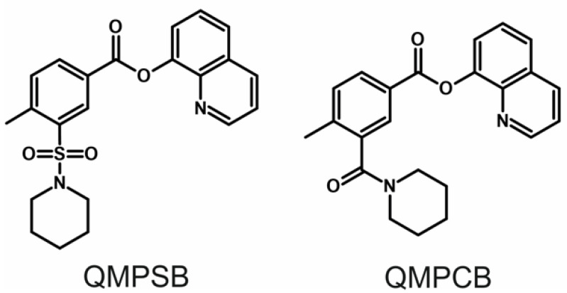 Chemical structures of the studied compounds.