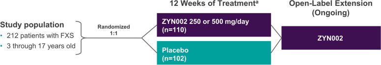 Study design. a indicates the following: following a 2-week single-blind placebo run-in period