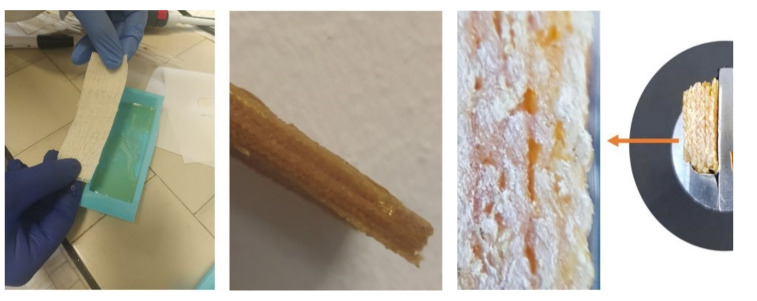 Preparation by hand-layup and cured composite laminate based on AEHO resin and hemp fibres.