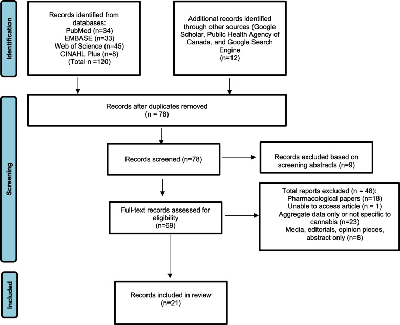 Flowchart of scoping review