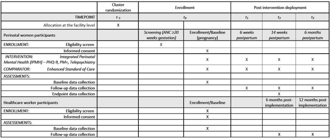 Schematic of the Integrated Perinatal Mental Health trial