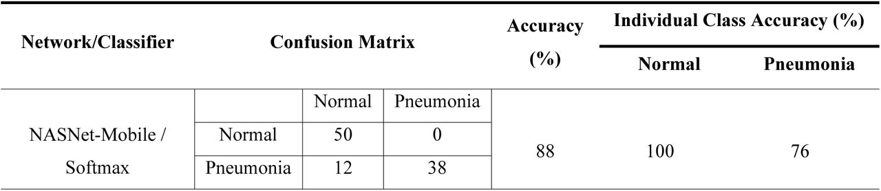 Performance evaluation of lightweight pre-trained NASNet-Mobile CNN model