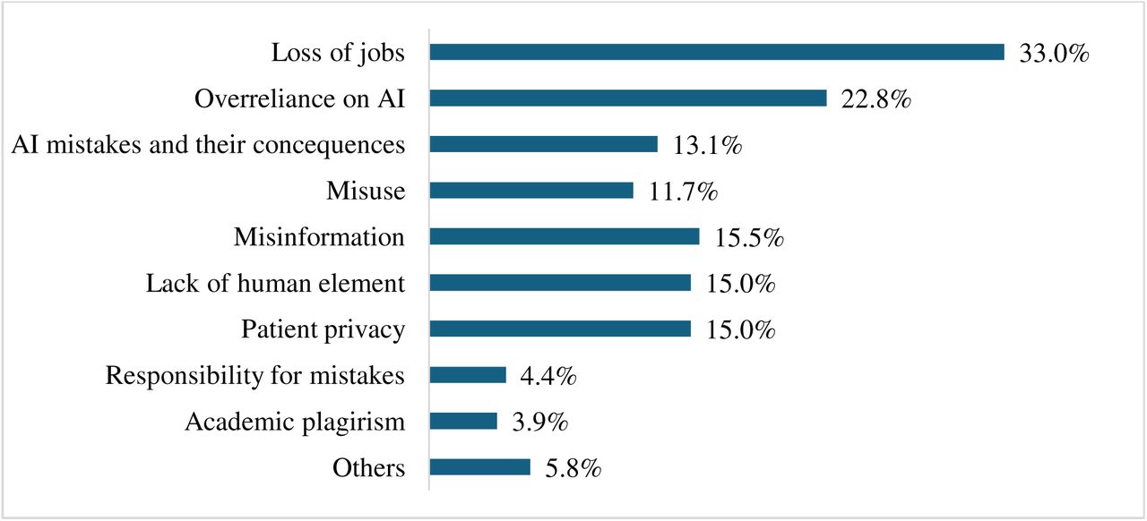 Concerns and Ethical Considerations Regarding AI among Study Participants