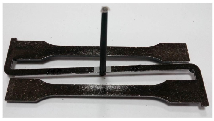 Samples made of PHBV–flax fiber biocomposite (30 wt.%).