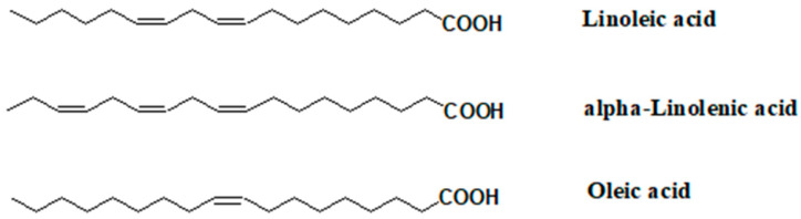 Unsaturated fatty acids from hemp seed oil.