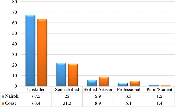 PWID respondents by skills level