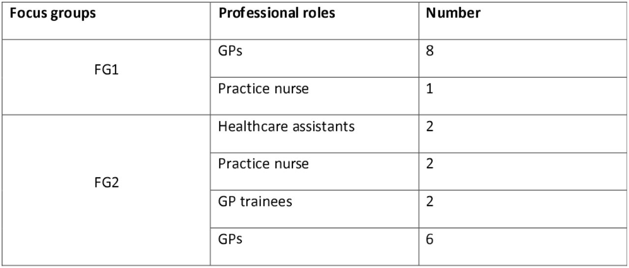 Primary care HCPs demographics