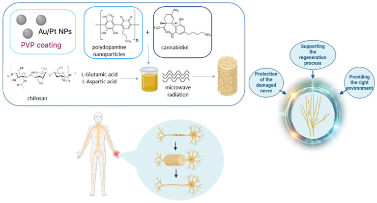 General biomaterial preparation scheme.