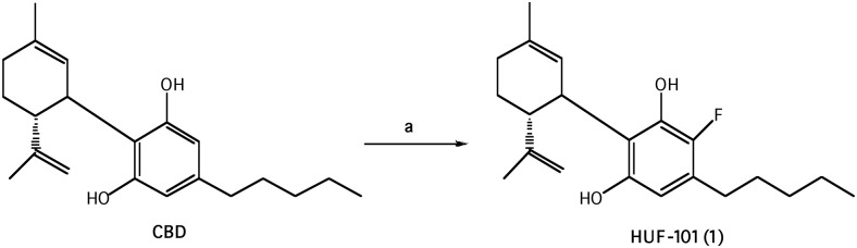 Reagents and conditions: (a) 1-fluoropyridinium triflate, CH2Cl2, r.t.
