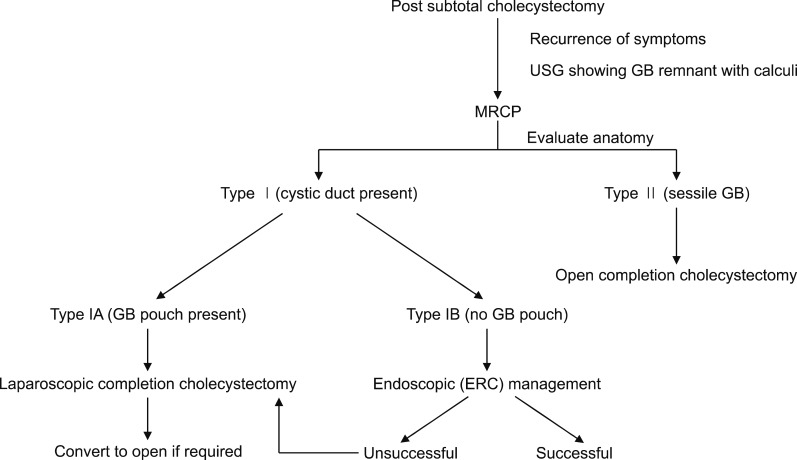 Flow chart to show the algorithm of management.