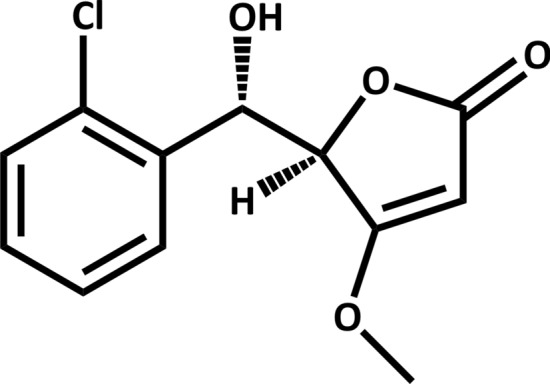 Chemical structure of losigamone