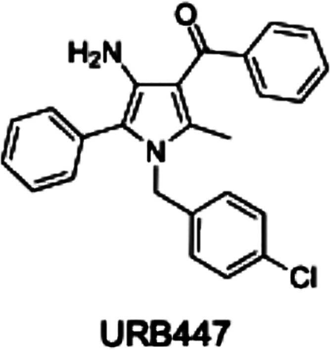 Chemical structure of URB447.