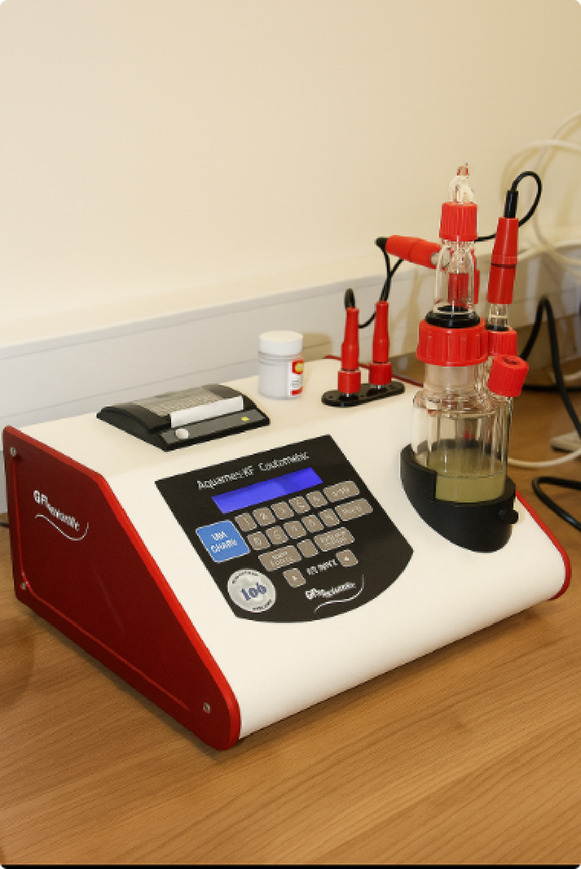 Tested oil with solvent and iodine on automatic Cou-Lo AquaMax42.