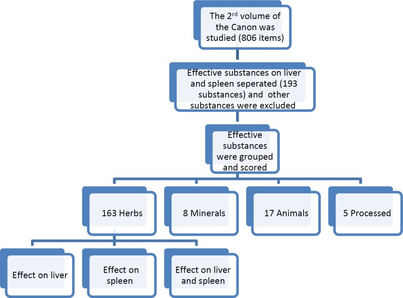 The flow chart of the study