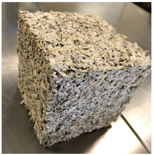 Hemp–lime composite mixture 1.