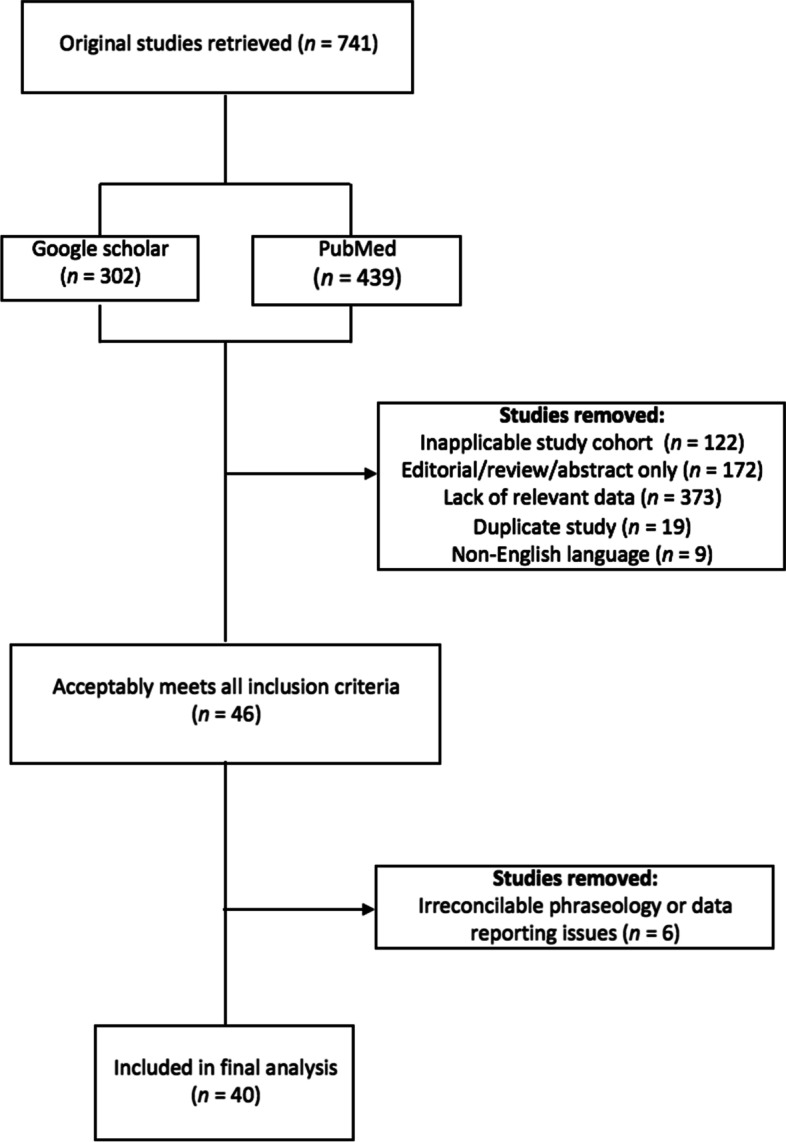 Preferred Reporting Items for Systematic Reviews and Meta-Analyses (PRISMA) flow diagram of included studies