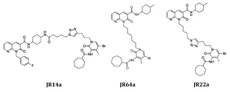 Structures of JR14a, JR64a, and JR22a.