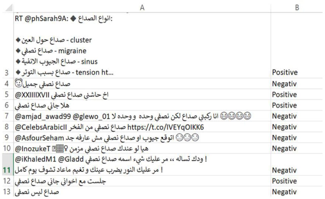 Sample of the dataset