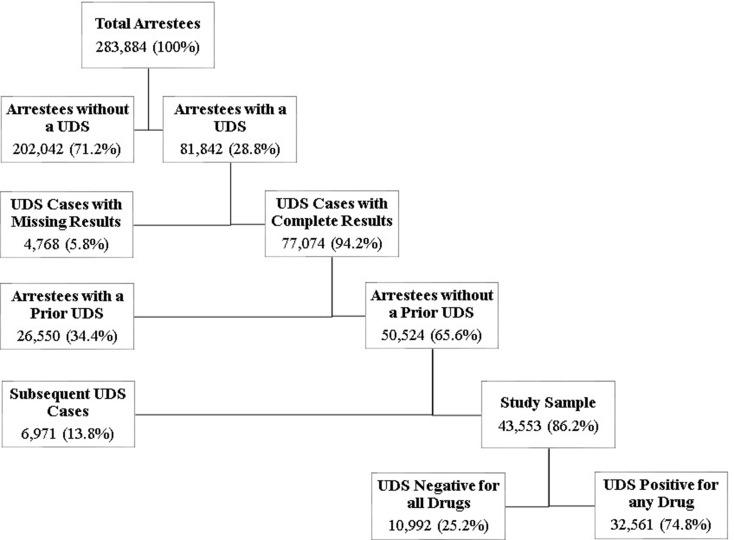 Study sample flowchart
