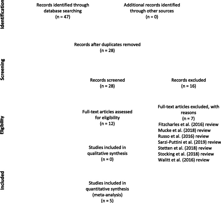 Literature search process