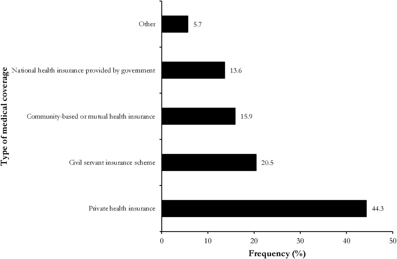 Reported patterns of health coverages benefited by Cameroonian, 2024 (n = 88)