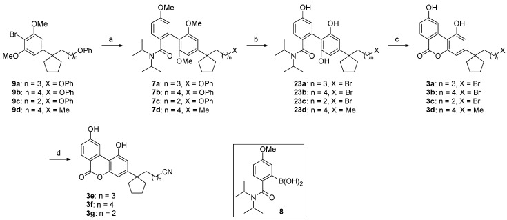 Synthesis of cannabilactones a.