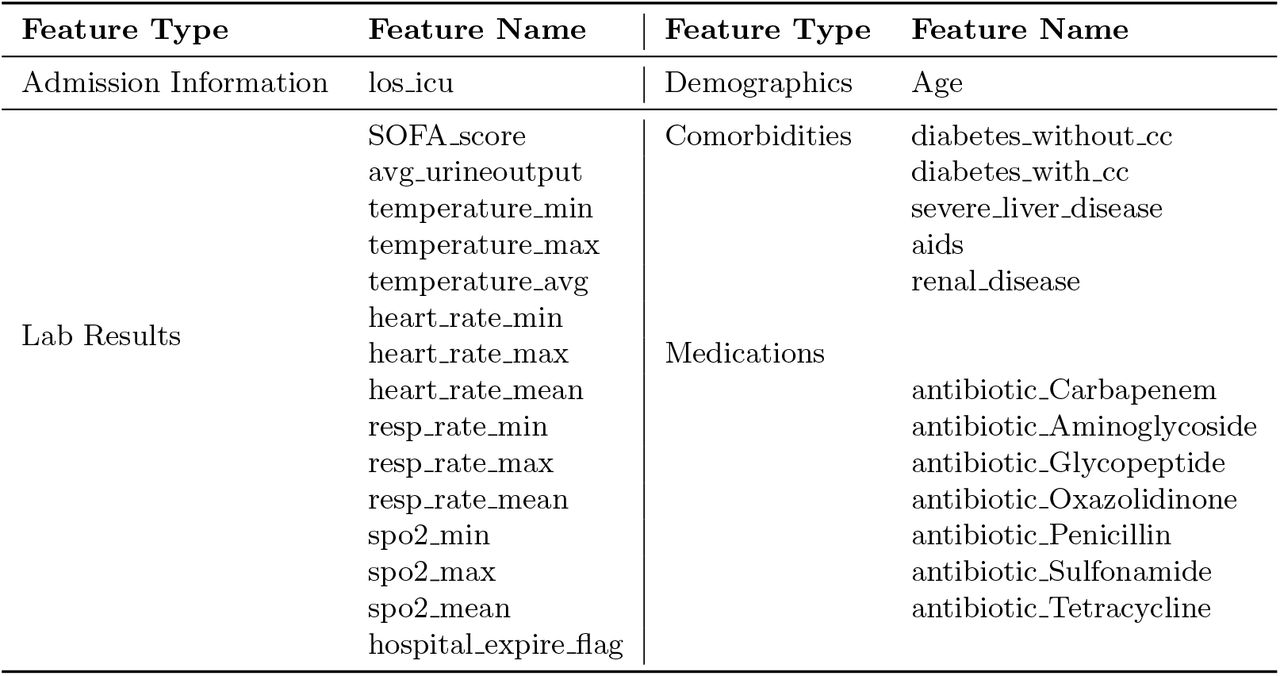 Detailed Overview of Feature Information