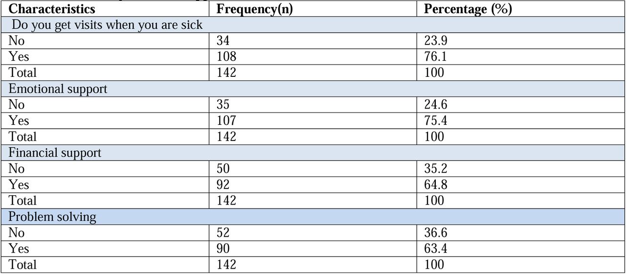 Availability of Social Support Networks