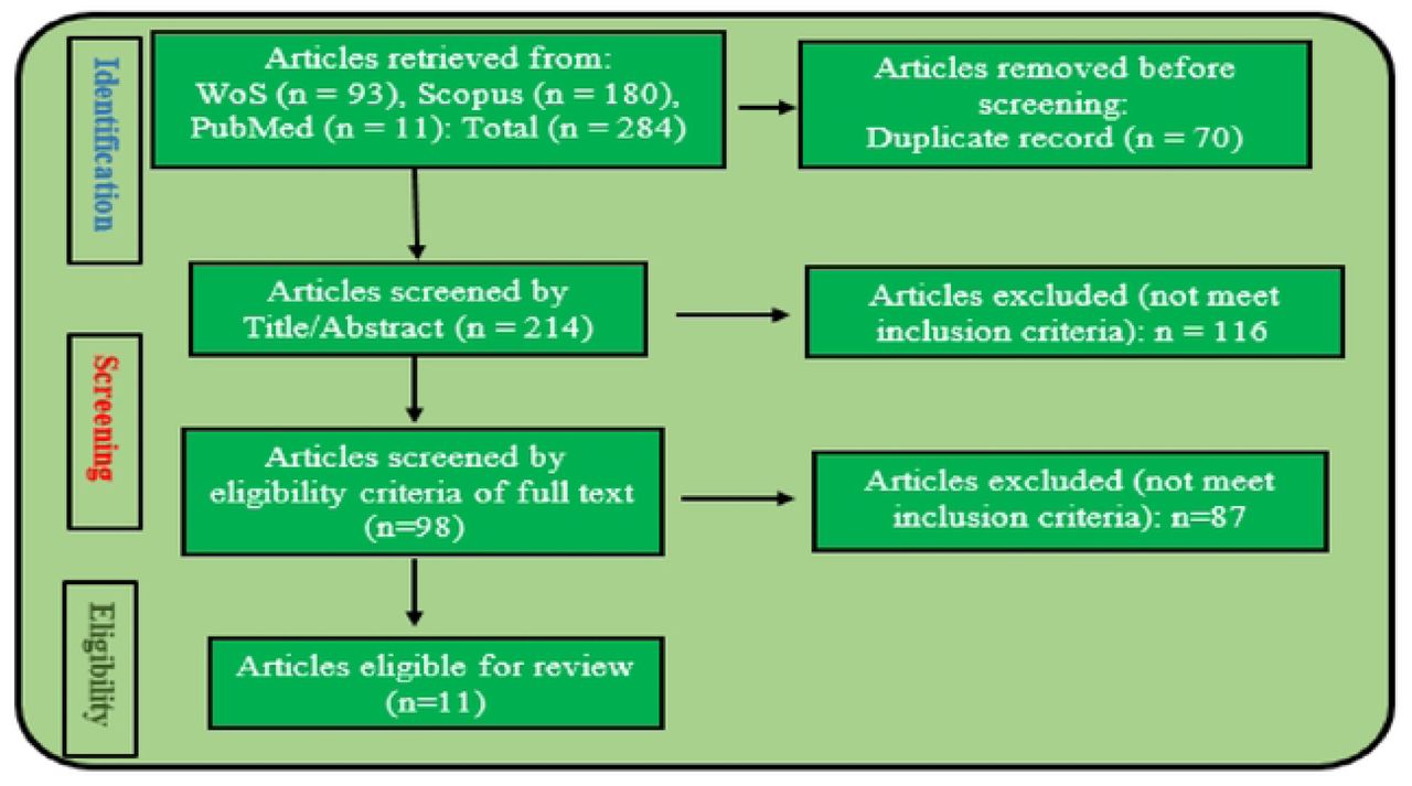 The PRISMA flow chart