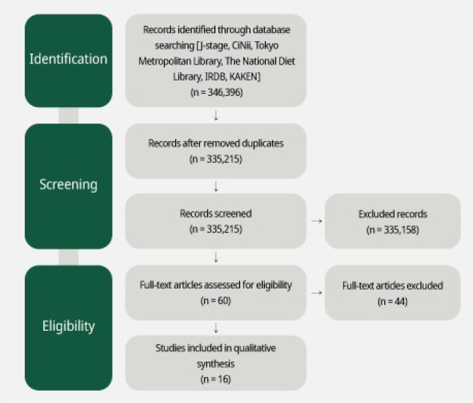 Flowchart of research selection.