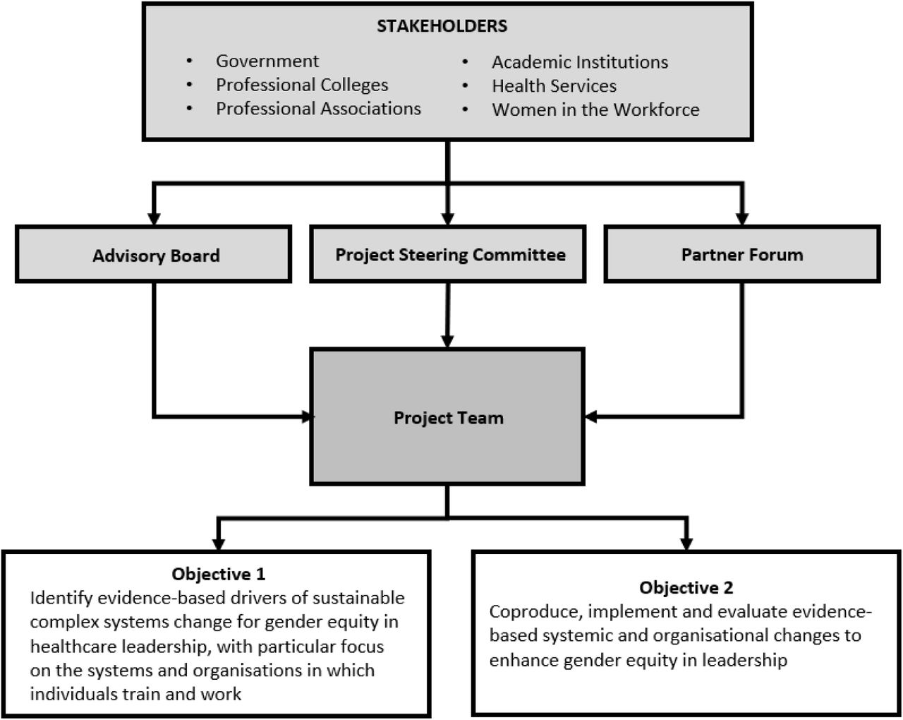 Overall OCM workstream governance structure