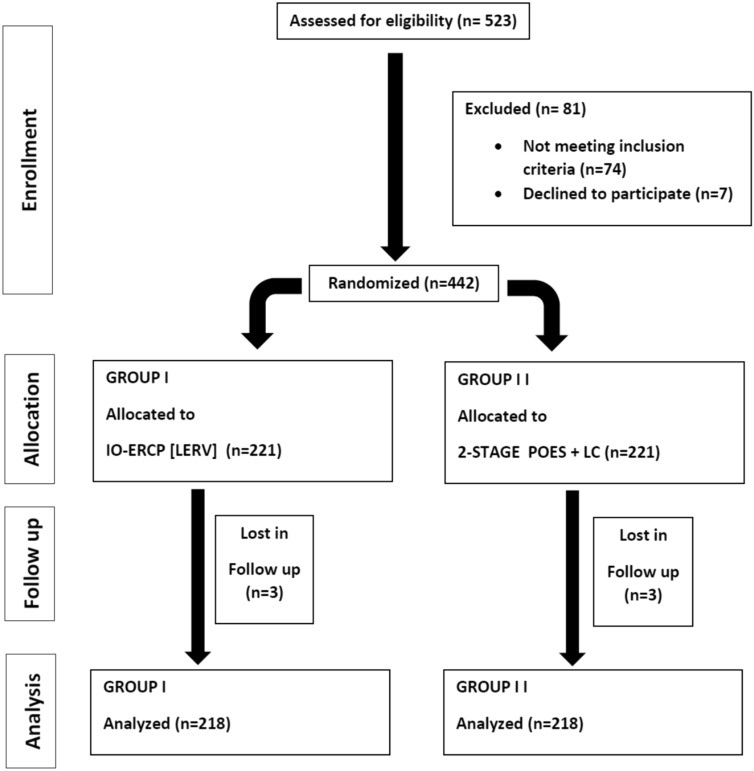 Flow chart for the allocation process throughout the trial