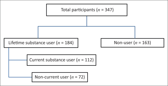 The distribution of participants in the current study.