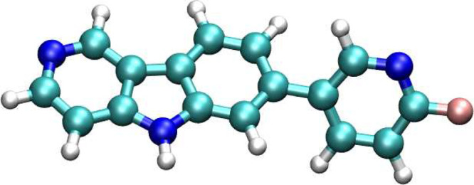 Molecular structure of tau tracer AV-1451.