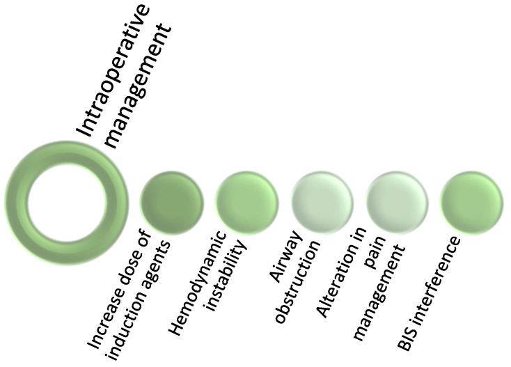 Intraoperative management of the individual with cannabinoid intake.