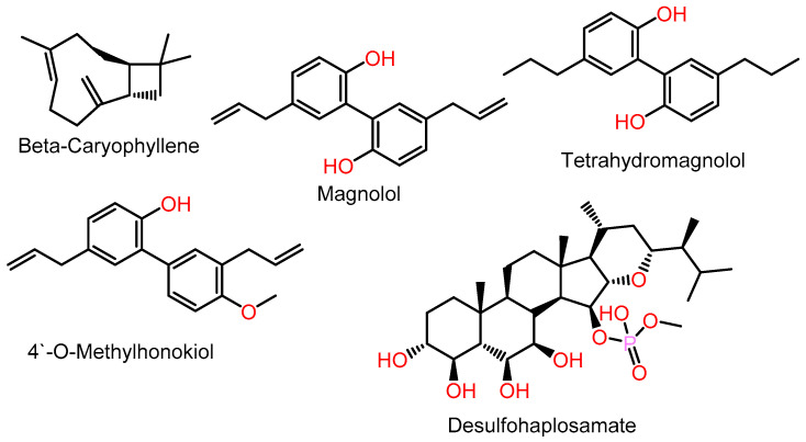 Examples of selective CB2R agonists.