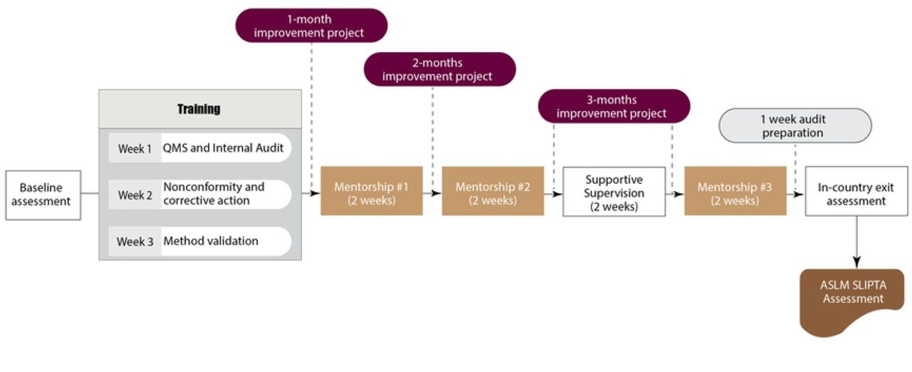 In-country modified SLMTA approach