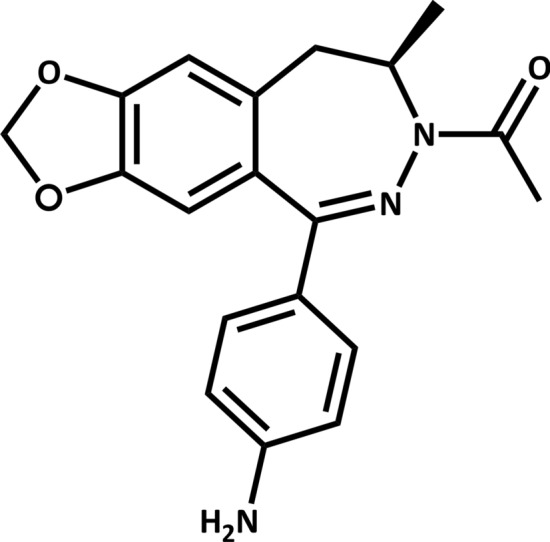 Chemical structure of talampanel