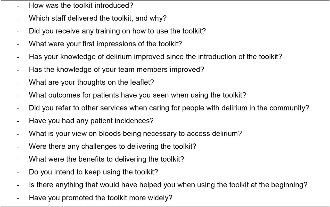 Interview Guide