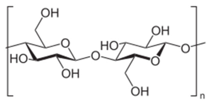 Structural formula of cellulose [34].