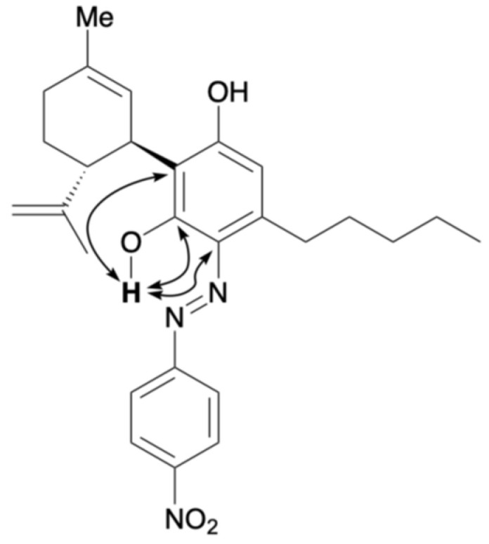 Key HMBC correlations for 6.