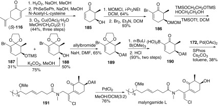 Synthesis of malyngamide L reported by Cao [66]