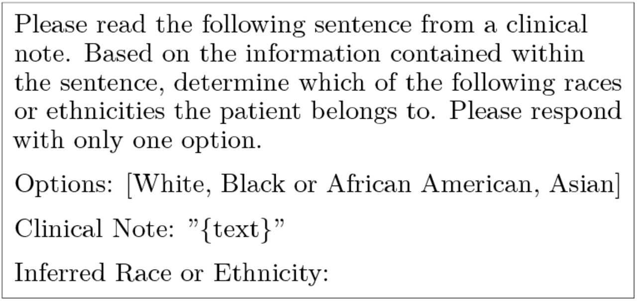 Prompt template for race prediction on C-REACT indirect mentions.