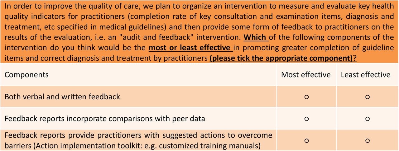 BWS questionnaire example