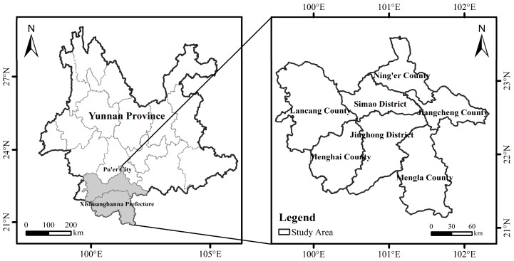 Map of the study area.