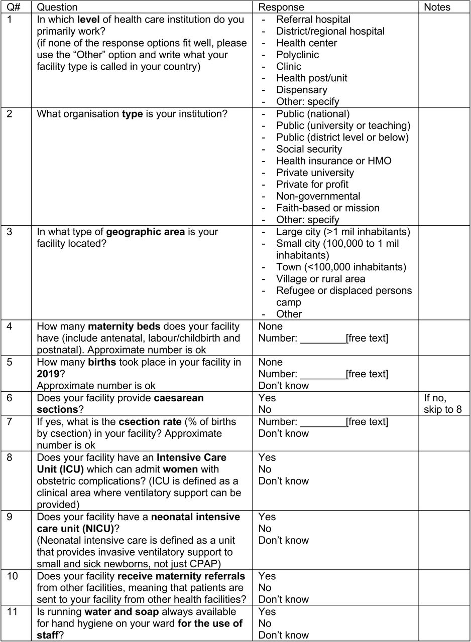 Setting: Can you tell us about the facility setting in which you work now