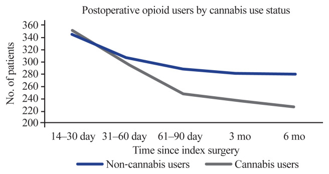 Opioid users stratified by cannabis use.