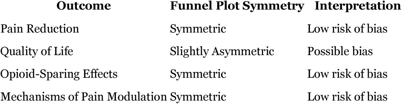Funnel Plot Symmetry Assessment Summary